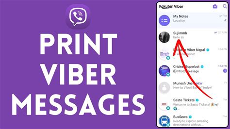 how to print viber messages.